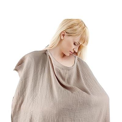 Nursing Cover For Baby Breastfeeding, Muslin Breathable