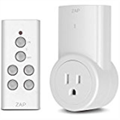 Hapythda Wireless Remote Control Outlet,15A/1500W Wall Mounted Light Switch  with Anti-Surge 4000V 100ft RF Range 
