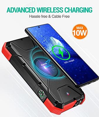 BLAVOR Solar Charger with Foldable Panels 18W Fast charging power bank
