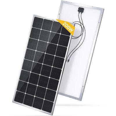 BougeRV 200-Watt 12-Volt Monocrystalline Solar Panel for RV