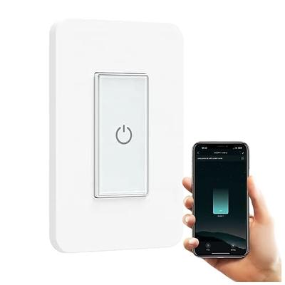 OHMAX Smart Switch, Single Pole (Not 3-Way) 2.4Ghz WiFi Smart Light Switch  for Lights Compatible with Alexa and Google Home, Neutral Wire Required,  Voice Control, UL Certified (1 Pack) - Yahoo Shopping