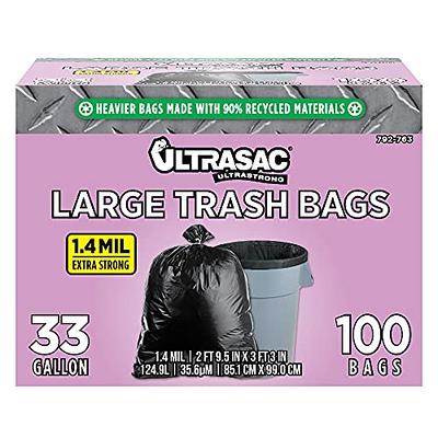 ToughBag 55 Gallon Trash Bags, 35 x 55 Large Industrial Black Trash Bags  (50 COUNT) - 55-Gallon Outdoor Garbage Bags for Commercial, Janitorial
