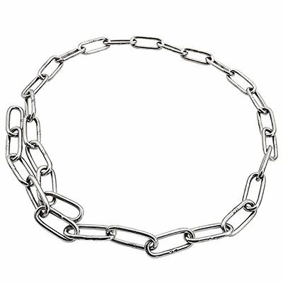 Stainless Steel 304 Chain,Metown Stainless Steel Coil Chain 5M Length 3mm(1/9 inch) Thickness,Perfect for Anchor Chain, Pet Dog Chain, Camping