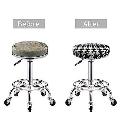 How to Reupholster a Bar Stool or Round Chair Seat 