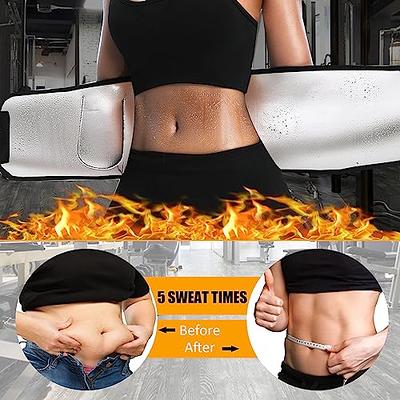 baxobaso Womens & Mens Waist Trimmer Trainer Lower Belly Fat Waist Slimmer  Sweat Belt Workout Stomach Wrap Loss Weight Body Shaper for Enhanced  Sweating Effect Plus Size M Silver - Yahoo Shopping