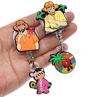  5pcs Retractable Badge Holders. Cartoon Cute