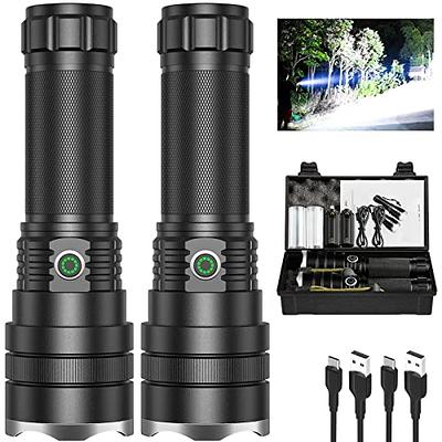 Rechargeable LED Flashlights High Lumens, 900,000 Lumen Brightest  Flashlight with 5 Modes and Waterproof, Long Lasting Powerful Handheld  Bright