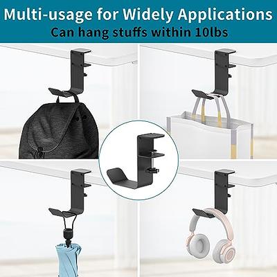 Clamp-On Under Desk Headphone Holder/Backpack Hook/PC Gaming Headset  Headphone Hanger Mount, Provides a Convenient Place to Hang Headsets or  Bags - Yahoo Shopping