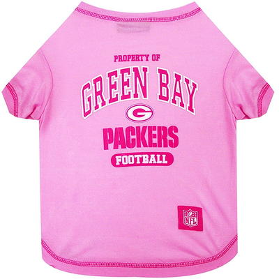 Littlearth NFL Personalized Stretch Dog & Cat Jersey, Green Bay Packers, Small