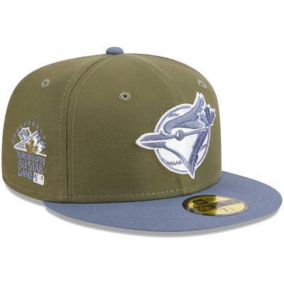 Men's New Era Sky Blue Toronto Blue Jays Logo White 59FIFTY Fitted Hat