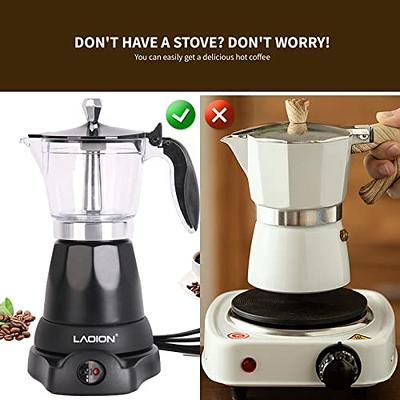 Electric Cuban Espresso Coffee Maker 6 Cups