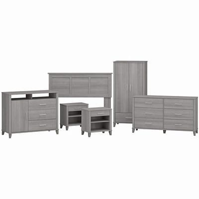 Hanover Bramble Hill 5-Piece Weathered Gray Bedroom Furniture Set