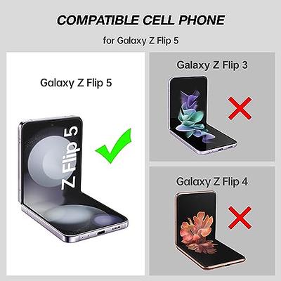 Clear Case Compatible With Galaxy Z Flip 5, Soft Tpu All-inclusive  Protective Cover With Ring Holder & Hinge Protection