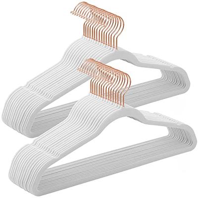 HOUSE DAY Plastic Hangers 50 Pack, Plastic Clothes Hangers Non Slip  Hangers, Heavy Duty Plastic Hangers with 360° Swivel Hook, Ultra Thin  Hangers