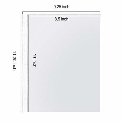 Samsill Color Edge Sheet Protectors 8.5 x 11 Inch, Page Protectors for 3  Ring Binder, Standard Weight, Clear Sheet Protector, Letter Size, Top