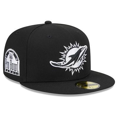 Men's New Era Black Miami Dolphins Main Patch 59FIFTY Fitted Hat - Yahoo  Shopping