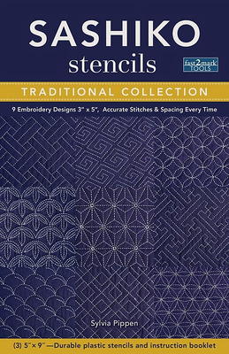 Sashiko Stencils, Traditional Collection : 9 Embroidery Designs 3” x 5”,  Accurate Stitches & Spacing Every Time (General merchandise) - Yahoo  Shopping