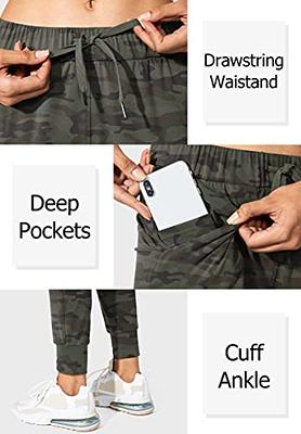  SANTINY Womens Joggers Pants Pockets Drawstring