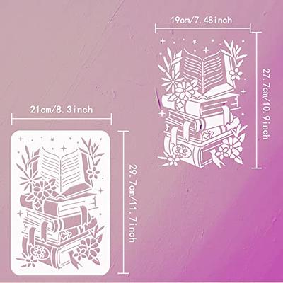 Wholesale FINGERINSPIRE Book Flower Stencil 30x30cm Reusable Book Flower  Ink Drawing Stencils Flower and Butterfly Pattern Drawing Decoration  Stencil for Painting on Wall 