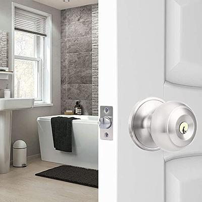 Rulart Door Knob Lock for Bedroom - Keyed Door Knob Lock Interior and Exterior  Bathroom Doorknob,Bedroom Entry Door Knobs with Lock and Key，Satin  Stainless Steel Standard Door knob Lock - Yahoo Shopping