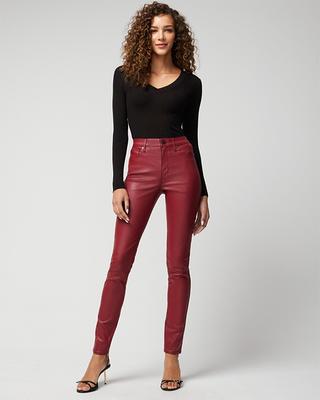 High-Rise Coated Skinny Jeans