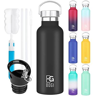 EALGRO Gallon Insulated Water Bottle Jug with Straw, 128 oz Large Stainless  Steel Sports Metal Water Canteen With Handle, Thermal Water Cup Mug with 2