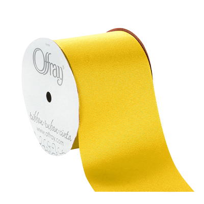 Offray Ribbon, Red 3 inch Grosgrain Polyester Ribbon, 9 feet 