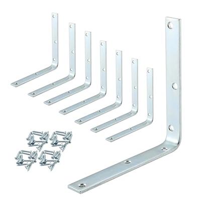 Large Campaign Hardware Corner Straps with Hammered Metal, 4-Pack