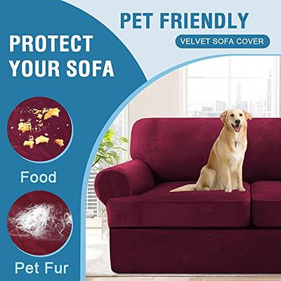 Soft Velvet Window Seat Cushion Washable Couch Cover - FunnyFuzzy