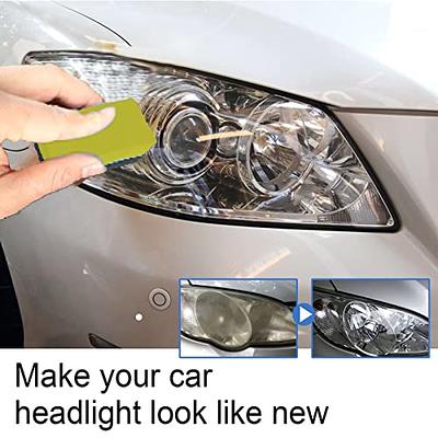 Automotive Headlight Restoration Fluid, Car Maintenance Clean Retreading  Agent Spray Kit, Headlight Cleaner and Restorer Kit, Glass Scratch Repair