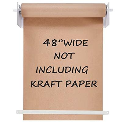 Fitous 48 Kraft Paper Roll Holder Dispenser & Cutter Wall Mounted to Do  Lists, DIY Drawing, Taking Note, Artwork, Daily Special - White - Yahoo  Shopping