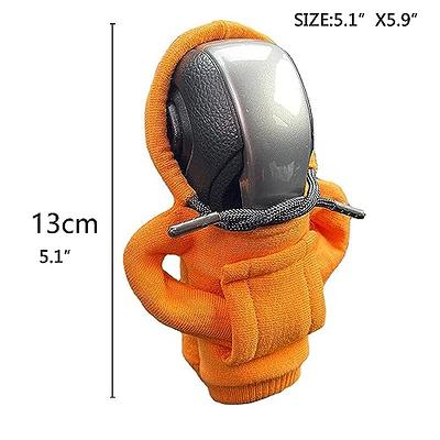 2Pcs Car Gear Shift Hoodie Cover, Sweatshirt Auto Gear Shift Knob Cover Car  Shifter Hoodie Gear Shift Lever Knob Cover Car Interior Decoration for Most  Vehicles 