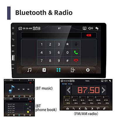 9 Inch Apple Carplay Car Stereo Single Din Touchscreen Radio with Android  Auto, Hikity Car Radio Bluetooth, AM FM Radio, Mirror Link, USB, SWC, MIC