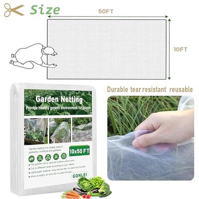 Agfabric 6.5 ft. x 50 ft. Garden Netting Mesh Net Screen Fabric