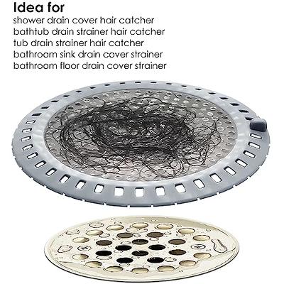 3 Pack Pet Dog Hair Catcher Shower Drain Cover,Hair Stopper Drain Protector  Universal Rubber Sink Strainer for Bathtub Kitchen and Bathroom 