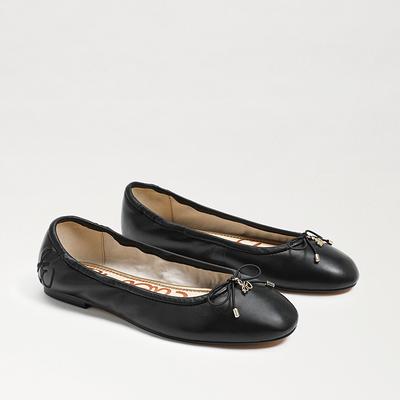 Sam Edelman Felicia Ballet Flat Black Leather - Yahoo Shopping