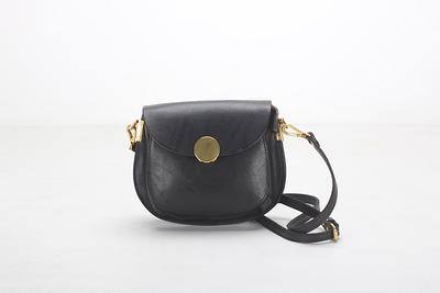 Black Leather Crossbody Bag Minimalist Crossbody Bag Black 