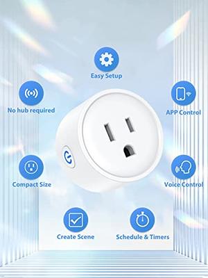 Aoycocr Bluetooth WiFi Smart Outlet Plug with Timer Function