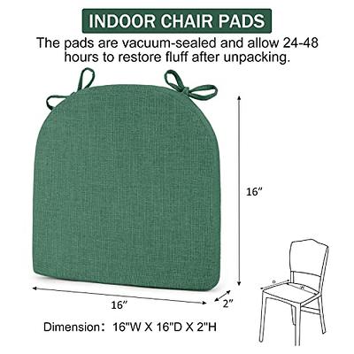 HARBOREST Chair Cushions for Dining Chairs 4 Pack - Memory Foam Seat  Cushions for Kitchen Chairs, U