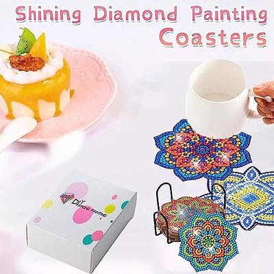  Diamond Painting Coasters Kits for Adults Kids-6 PCS DIY  Animals Small Diamond Art Coaster Kit with Holder,5D Diamonds Painting Art  Craft Supplies for Beginners,Family/Friends