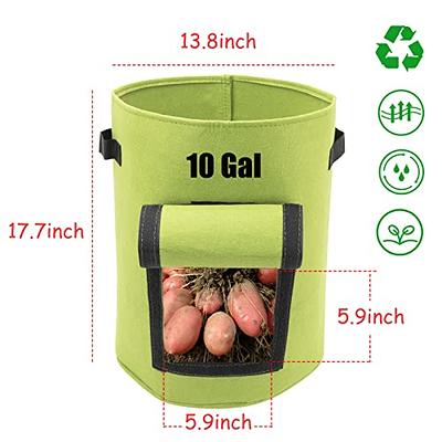 LOYPP 10 Gallon Potato Bags for Growing Potatoes, Potato Grow Bags