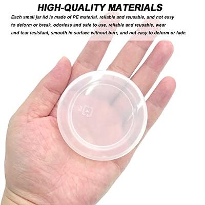 20pcs Oui Yogurt Jar Lids, Yogurt Container Lids, Clear Plastic transparent  Oui Lids For Cookie Coffee Supplies, Glass Jars Containers, Kitchen Storage  Supplies