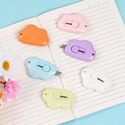 2 Pcs Cute Mini Cloud Utility Knives Box Cutter Retractable Letter