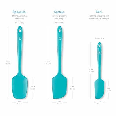 Silicone Scraping Spatula, Teal