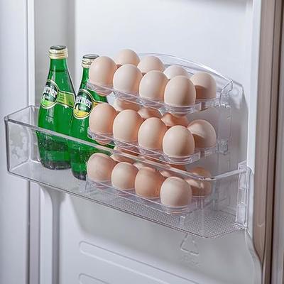 Flippable Egg Holder For Refrigerator 3 Layer 24 Count, Egg Storage  Container For Refrigerator, Clear Plastic Eggs Organizer For Refrigerator  Side Door Countertop - Yahoo Shopping