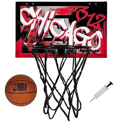 Over The Door Basketball Hoop with Electronic Scoreboard Indoor Basketball Hoop for Kids and Adults Bedroom Basketball Hoop Office Mini Hoop