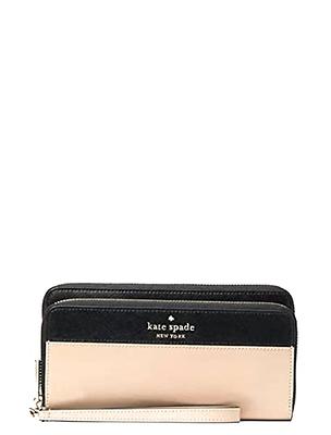 Kate Spade Leila Medium L Zip Wristlet (Black): Handbags: Amazon.com
