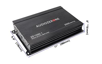 Car Audio Amplifier ZE1000.1 2000W Monoblock Class D MOSFET