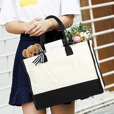 10 Pcs Craft Canvas Bag Sublimation Blank Bag Screen Printing Blank Bag Material Canvas Tote Bag Resuable Washable Grocery Shopping Tote Bags for DIY