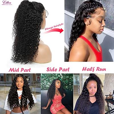 4GIRL4EVER Deep Wave Lace Front Wigs Human Hair 180% Denisty 13X4